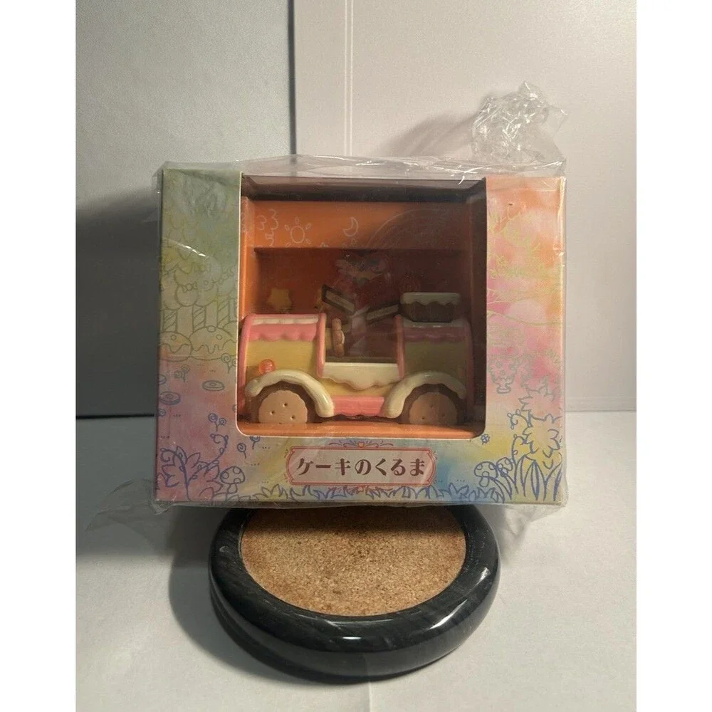 Sylvanian Families Mouse Cake Car Set Animal 1:12 Vintage 1997 SBS Accessories